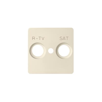 Cache prise RTV-SAT beige