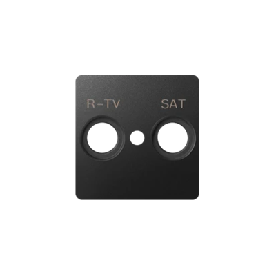 Cache prise RTV-SAT graphite