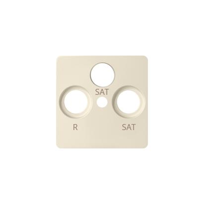 Cache prise RTV-SAT-SAT beige