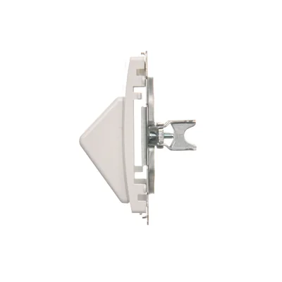 Cache prise téléphonique sur Keystone double diagonale avec une étiquette blanche