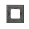 Cadre 1 volet Nature-Métal INOX YIN IP20/IP44