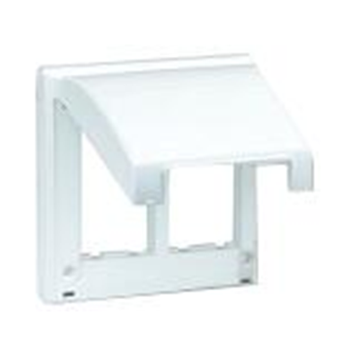 Cadre 2 modules pour boîtier SBM250 avec couvercle, 4x K45, blanc pur