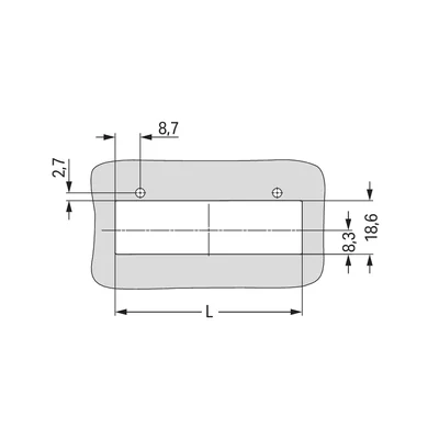 Cadre à clipser gris clair 831-303