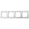 Cadre AS Quadruple pour interrupteurs IP44, blanc