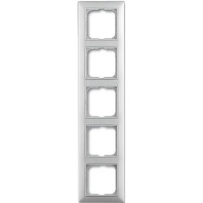 Cadre Basic55 quintuple avec anneau décoratif blanc alpin