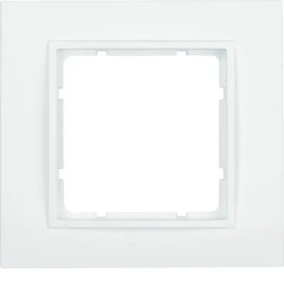 Cadre Berker B.7, simple, blanc, mat