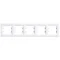 Cadre blanc horizontal 5 volets ASFORA