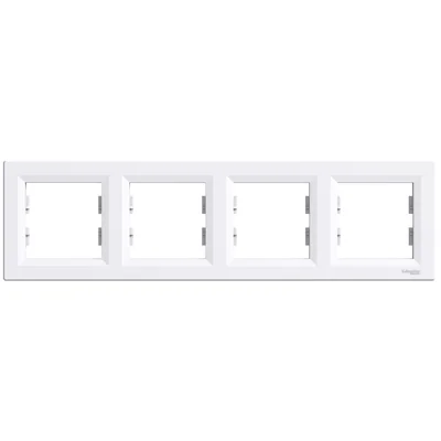 Cadre blanc horizontal quadruple ASFORA