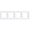 Cadre blanc horizontal quadruple ASFORA