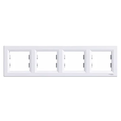 Cadre blanc horizontal quadruple ASFORA