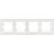 Cadre blanc horizontal quadruple LUMINA INTENSE