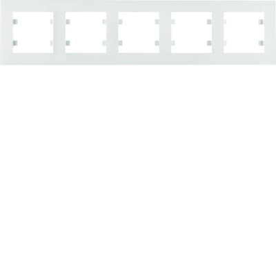 Cadre blanc horizontal quintuple LUMINA INTENSE