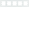 Cadre blanc horizontal quintuple LUMINA INTENSE