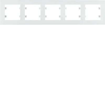 Cadre blanc horizontal quintuple LUMINA INTENSE
