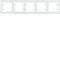 Cadre blanc horizontal quintuple LUMINA INTENSE