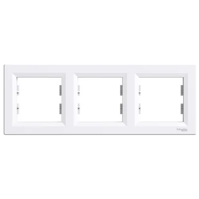 Cadre blanc horizontal triple ASFORA