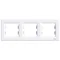 Cadre blanc horizontal triple ASFORA