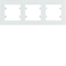 Cadre blanc horizontal triple LUMINA INTENSE