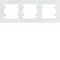 Cadre blanc horizontal triple LUMINA INTENSE