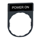 Cadre d'étiquette Harmony XB4 30X40mm pour étiquettes 8X27mm POWER ON
