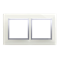Cadre double Nature-Glass SILVER MIST IP20/IP44