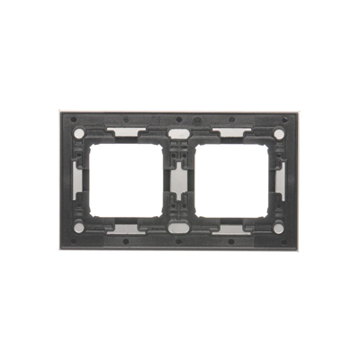 Cadre double Nature-Glass SILVER MIST IP20/IP44