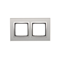 Cadre double Nature-Glass SILVER MIST IP20/IP44