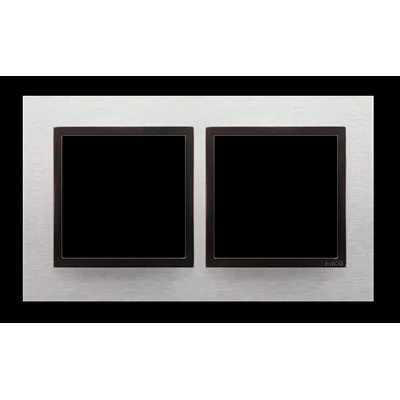 Cadre double Nature-Métal INOX YANG IP20/IP44