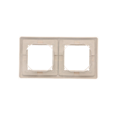 Cadre double pour version étanche aux éclaboussures IP44 avec jeu de joints, beige