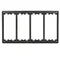 Cadre en graphite gris quadruple