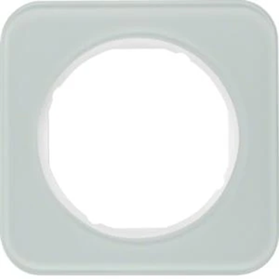 Cadre en verre Berker R.1, simple, blanc