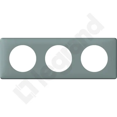 Cadre gris à trois modules