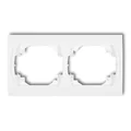 Cadre horizontal double, IP 20, blanc