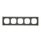 Cadre LINE 5 modules Simon 55 WMDZ-01105x-0116 ; graphite mat