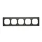 Cadre LINE 5 modules Simon 55 WMDZ-01105x-0116 ; graphite mat