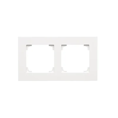 Cadre LINE Simon 55 WMDZ-01102x-0111 à 2 modules ; Blanc mat