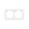 Cadre LINE Simon 55 WMDZ-01102x-0111 à 2 modules ; Blanc mat