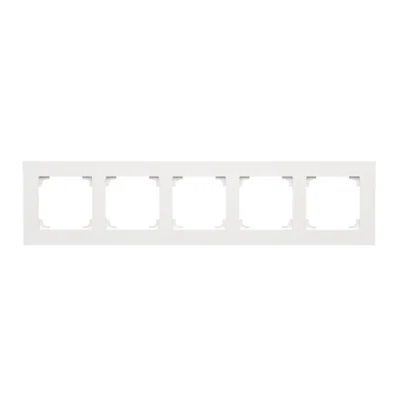 Cadre LINE Simon 55 WMDZ-01105x-0111 à 5 modules ; Blanc mat