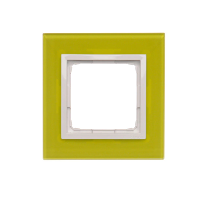 Cadre Nature-Glass 1 volet LIME SORBET IP20/IP44