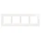 Cadre Nature-Glass 4 volets BLANC PERLE IP20/IP44