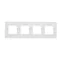 Cadre Nature-Glass 4 volets BLANC PERLE IP20/IP44
