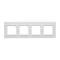 Cadre Nature-Glass 4 volets BLANC PERLE IP20/IP44