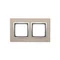 Cadre Nature-Metal SATIN GLOW 2 volets IP20/IP44