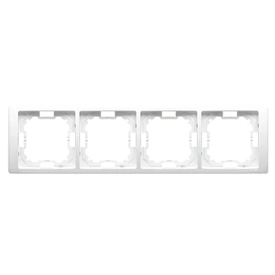 Cadre NEOS quadruple - universel horizontal et vertical, blanc