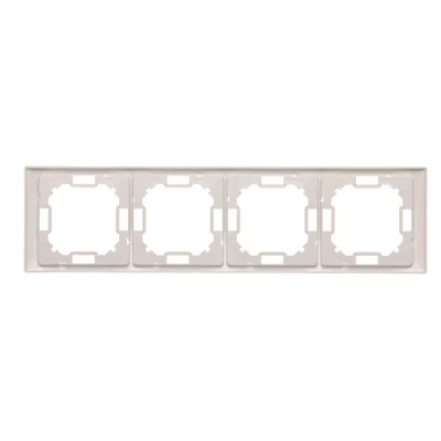 Cadre NEOS quadruple - universel horizontal et vertical, blanc