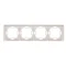 Cadre NEOS quadruple - universel horizontal et vertical, blanc
