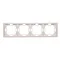 Cadre NEOS quadruple - universel horizontal et vertical, blanc