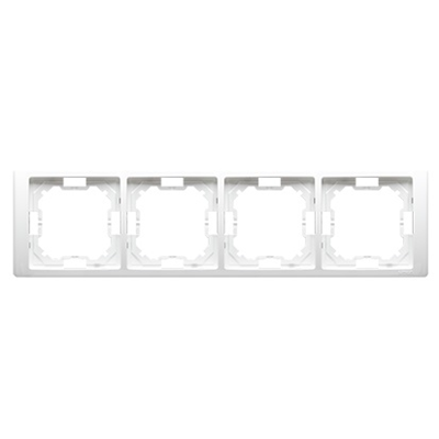 Cadre NEOS quadruple - universel horizontal et vertical, blanc