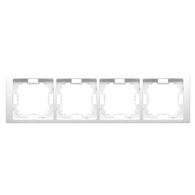 Cadre NEOS quadruple - universel horizontal et vertical, blanc