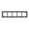 Cadre photo universel DECO en cinq parties, fabriqué en plastique mat graphite